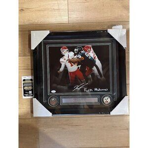 Jalen Carter signed "F*ck Mahomes" autographed Eagles SBLIX 11x14 Photo JSA